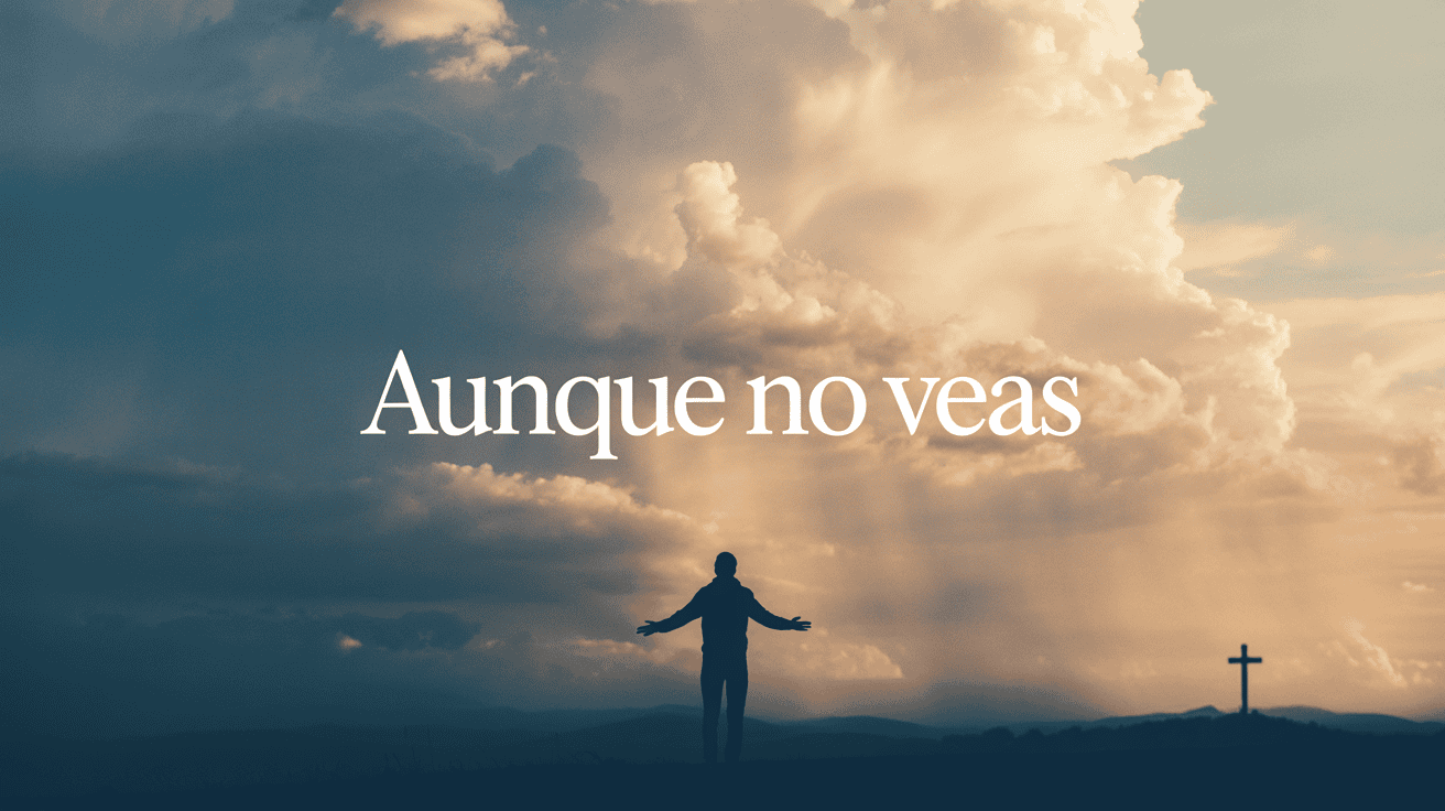 🌿 Oración Guiada: “Aunque No Veas” – Un Encuentro con la Presencia de Dios en la Oscuridad